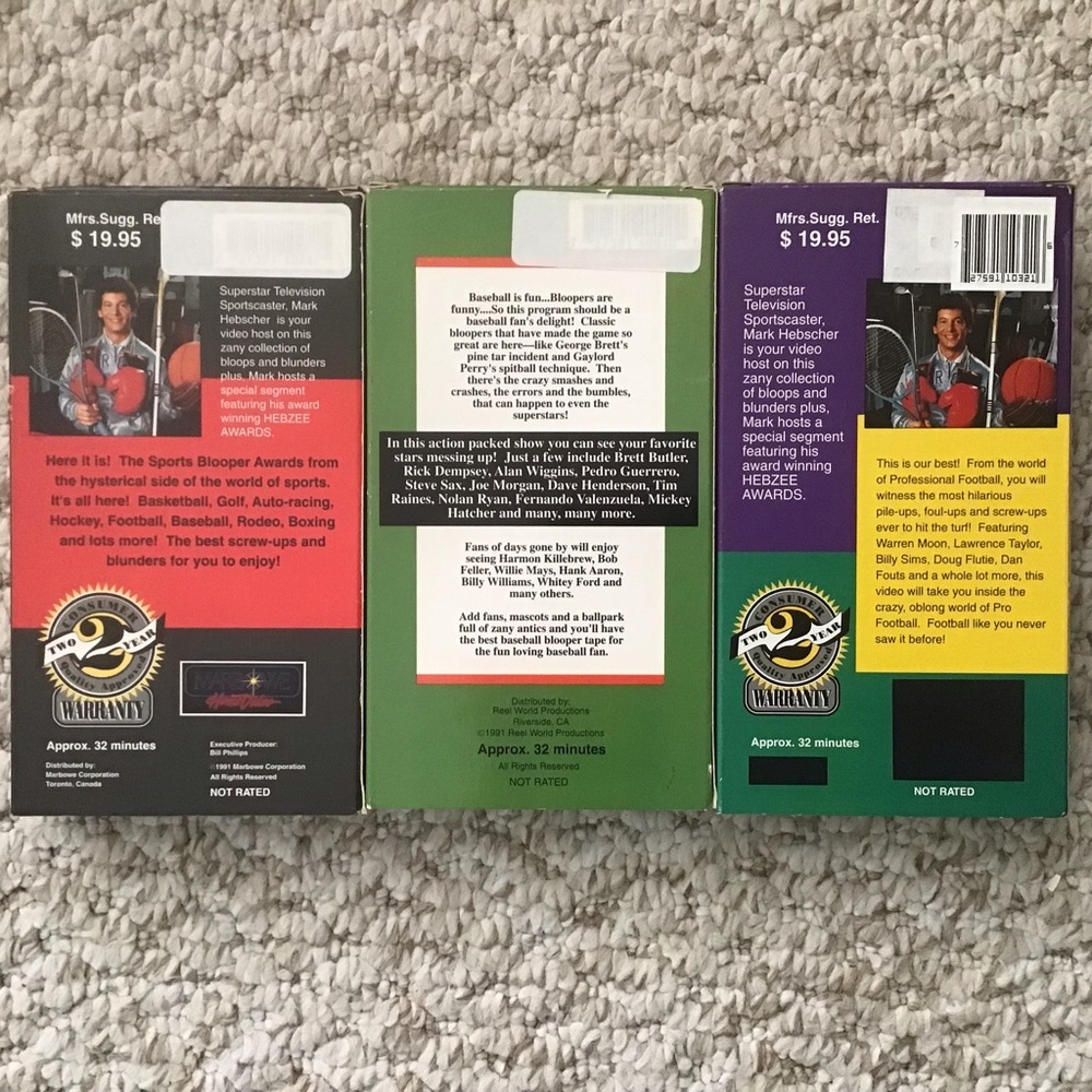 💥3/$10 Lot of 3 Sports Bloopers VHS - Picture 2 of 3